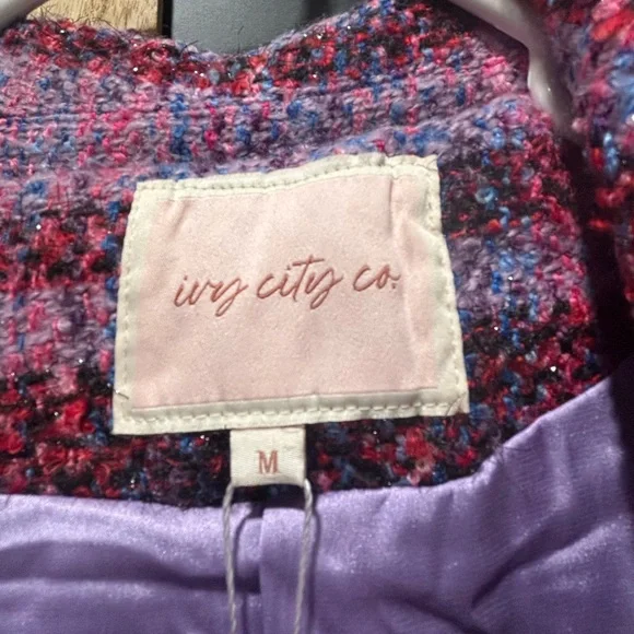 Ivy City Co Vibrant Plaid Coat - Picture 4 of 4